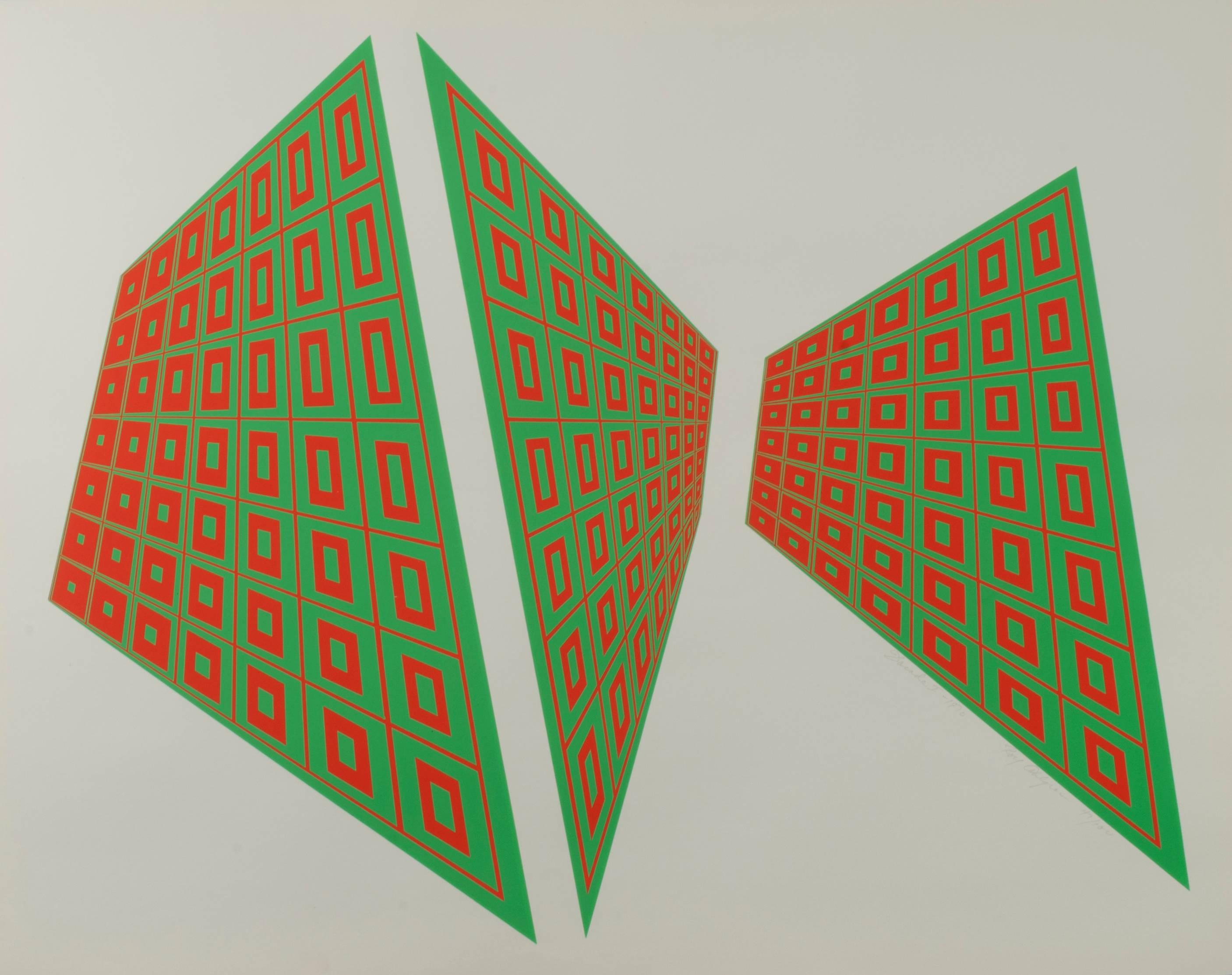 Roy Ahlgren Abstract Print - Facade 1