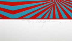 Genesis III, Geometric Abstract Op Art Screenprint by Roy Ahlgren