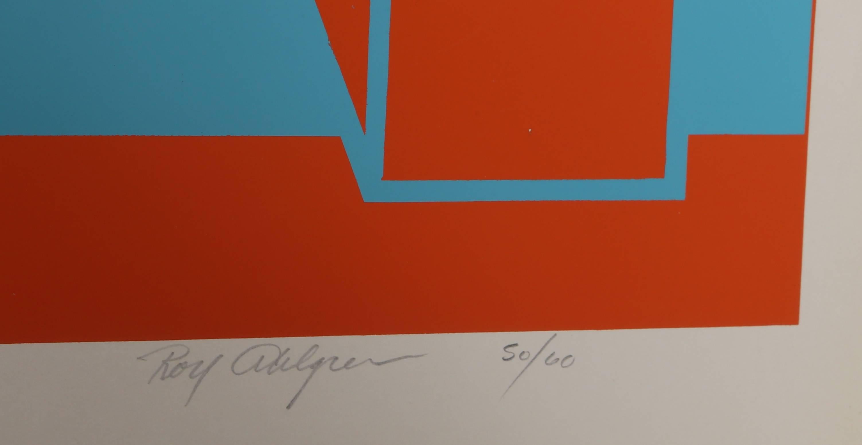 Gran Perspectiva Americana, Serigrafía Op Art de Roy Ahlgren en venta 2