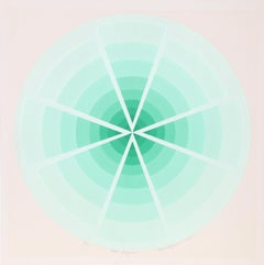 "Green Enigma", 1975, Serigraph by Roy Ahlgren