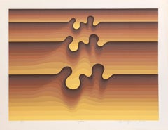 Hydra, OP Art Screenprint by Roy Ahlgren