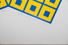 Megapolis I, OP Art-Seidendruck von Roy Ahlgren