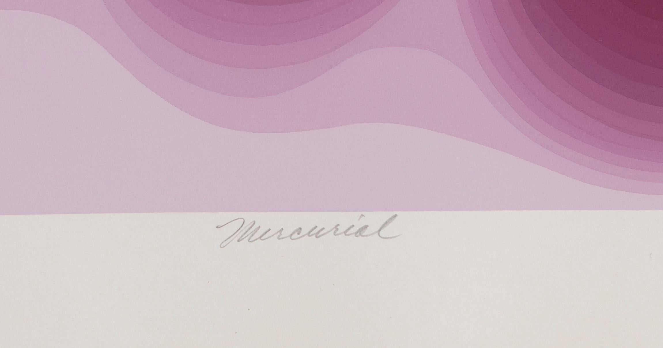 Mercurial - Purple Abstract Print by Roy Ahlgren