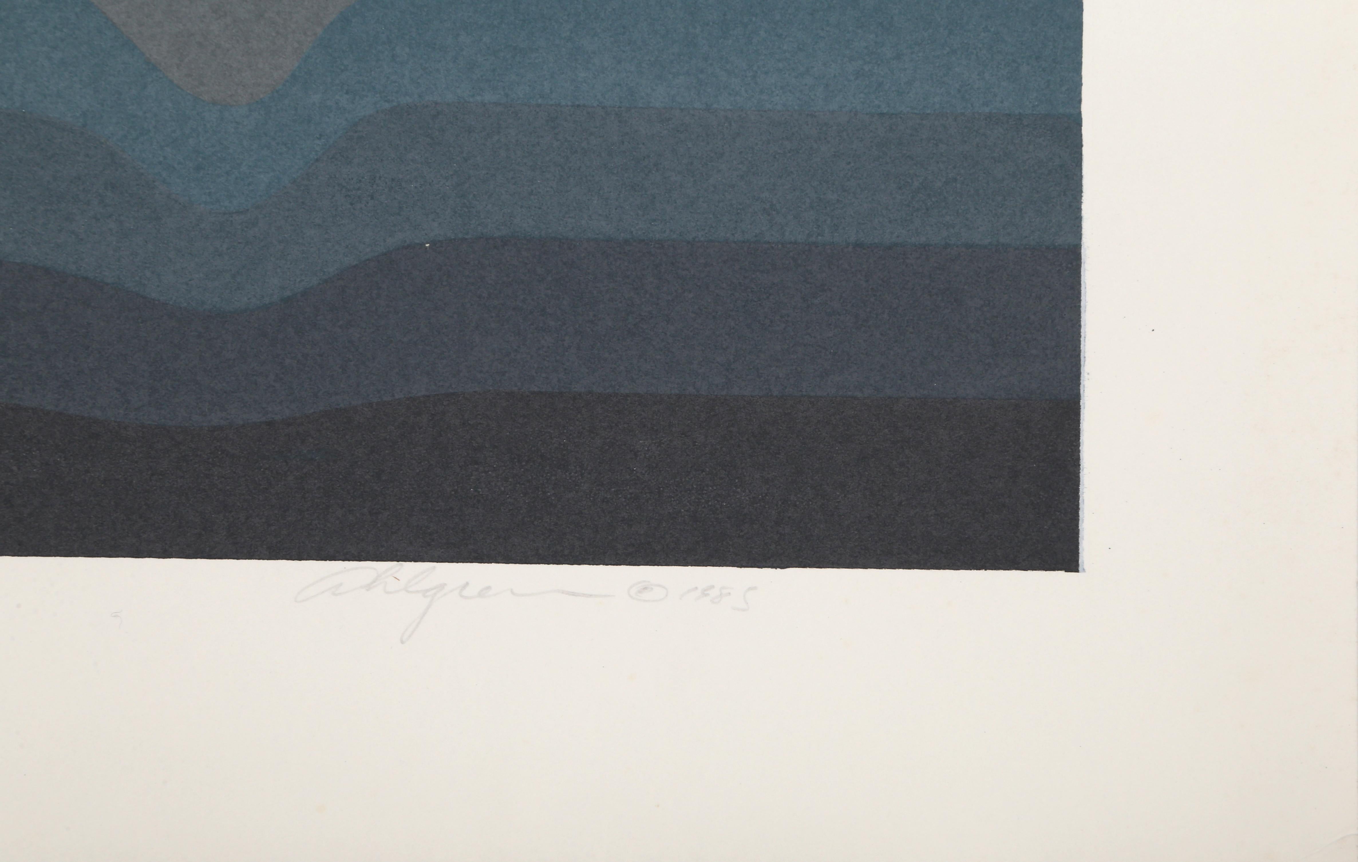 Mesa, serigrafia d'arte OP di Roy Ahlgren in vendita 2