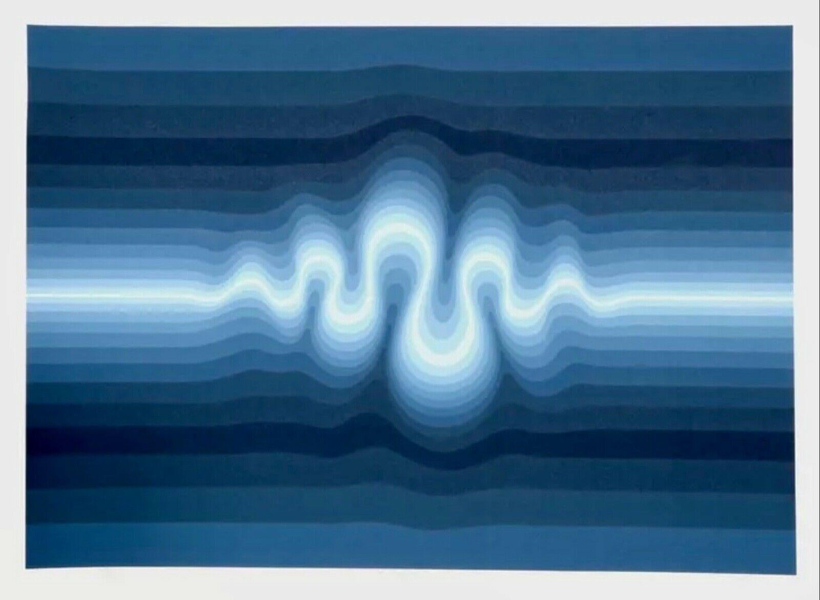 ROY AHLGREN (1927 - 2011) American Printmaker, painter and instructor, Ahlgren became known during the Op Art movement in the early 1960s. He created geometric abstract designs, and his compositions were unique with many being mathematically