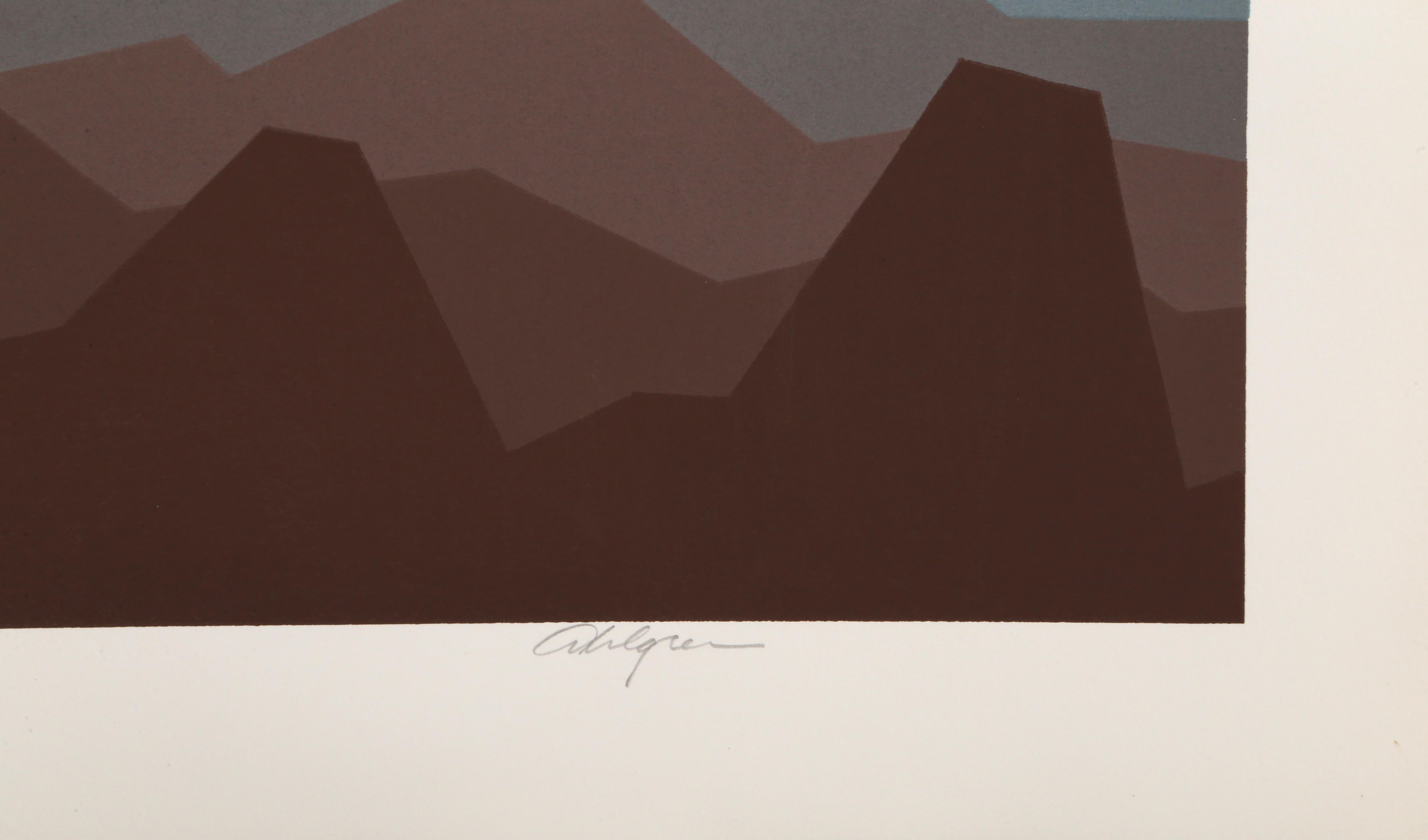 Polar Sea, Op Art Screenprint by Roy Ahlgren For Sale 3