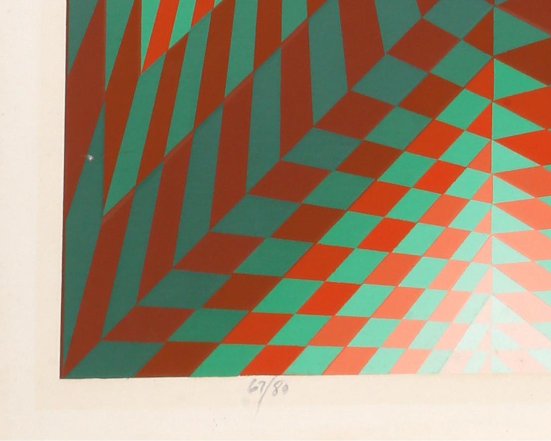 Portals, Geometric Abstract Screenprint by Roy Ahlgren For Sale 2