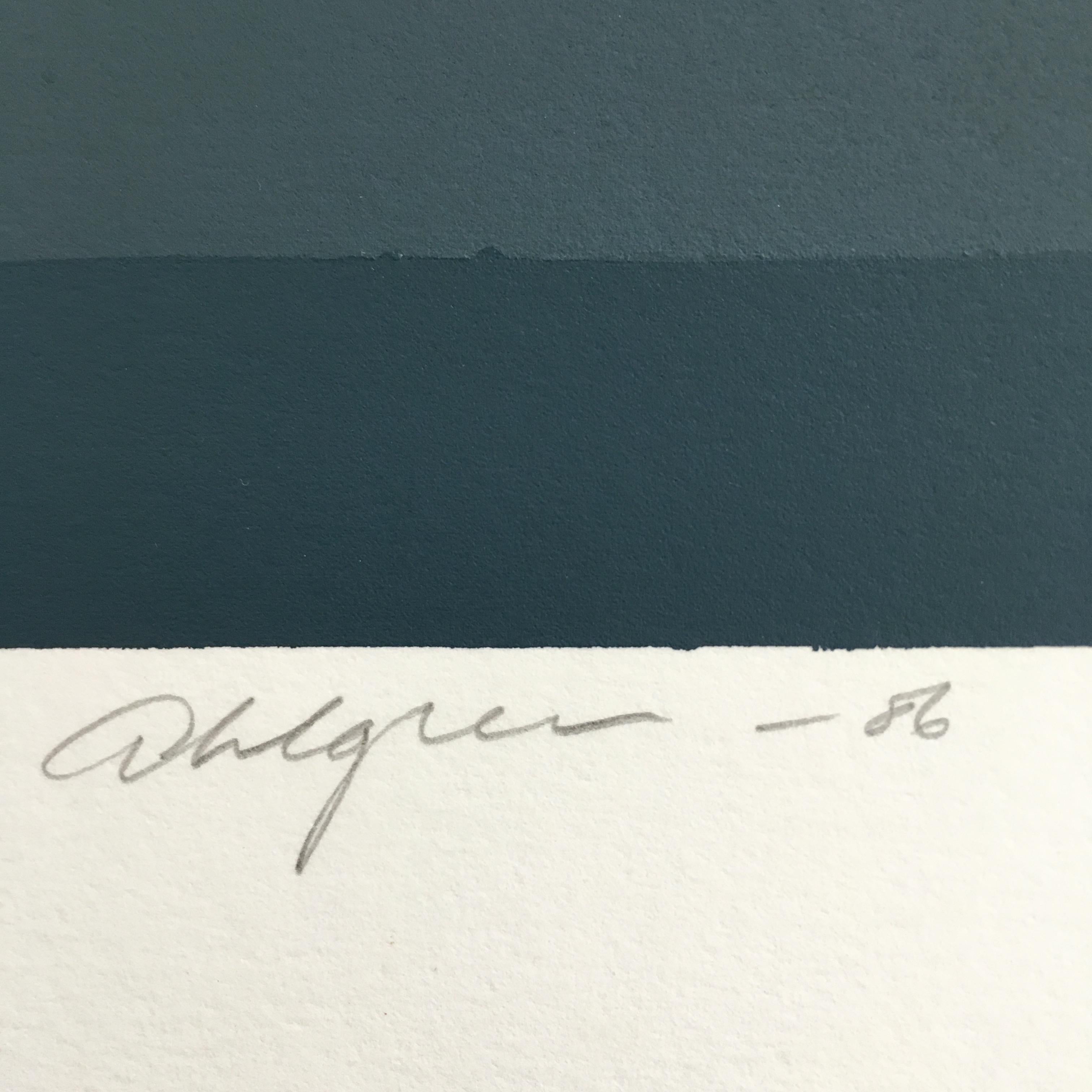 Signierter Serigraphiedruck „Allegro“ von Roy Ahlgren in limitierter Auflage im Angebot 3