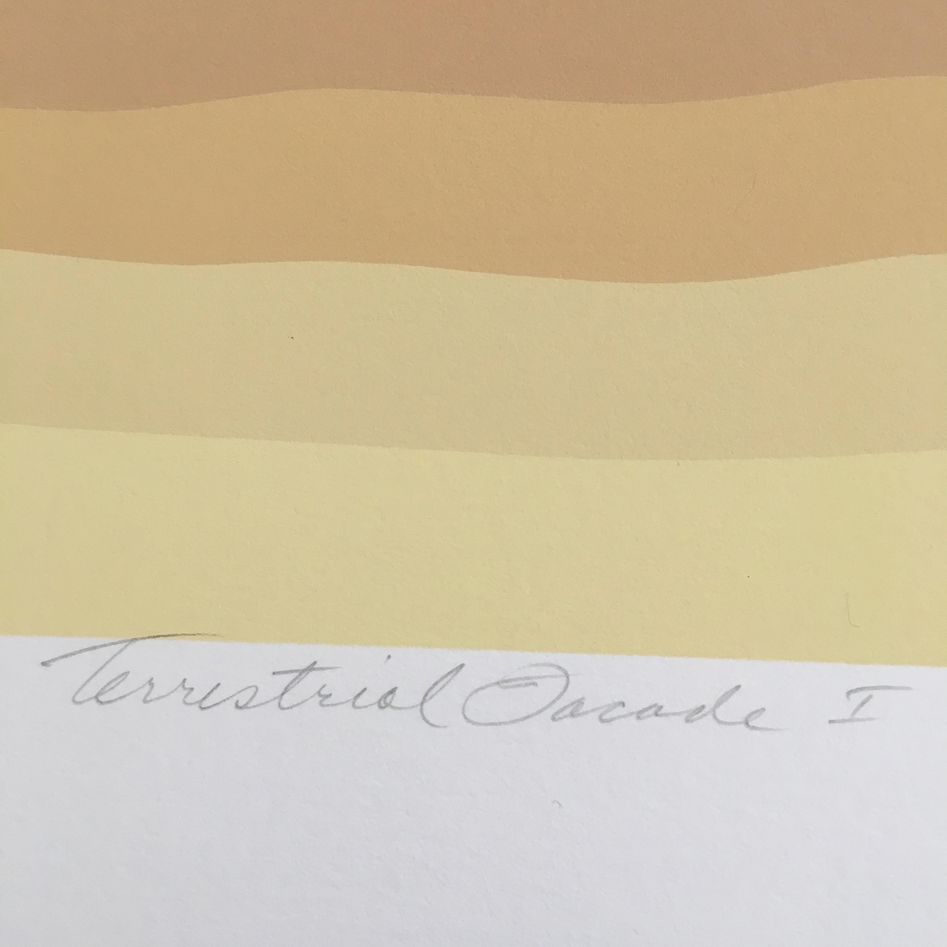 Roy Ahlgren 'Terrestrial Facade I' Signed Limited Edition Serigraph Print 3