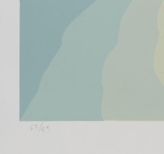 Solitudine, serigrafia OP Art Seascape di Roy Ahlgren