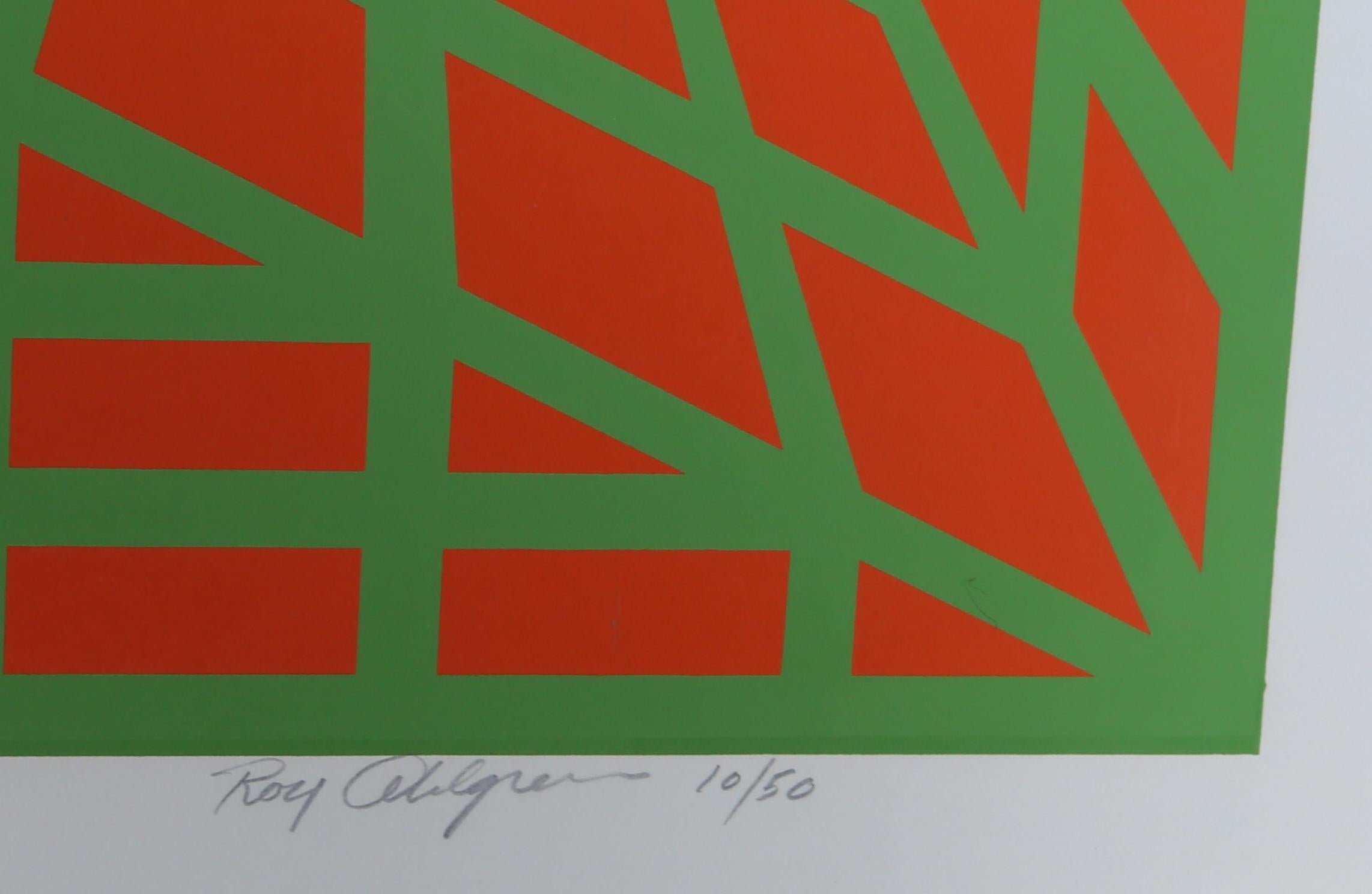 « Stereopsis I », 1973, sérigraphie d'art OP de Roy Ahlgren en vente 2
