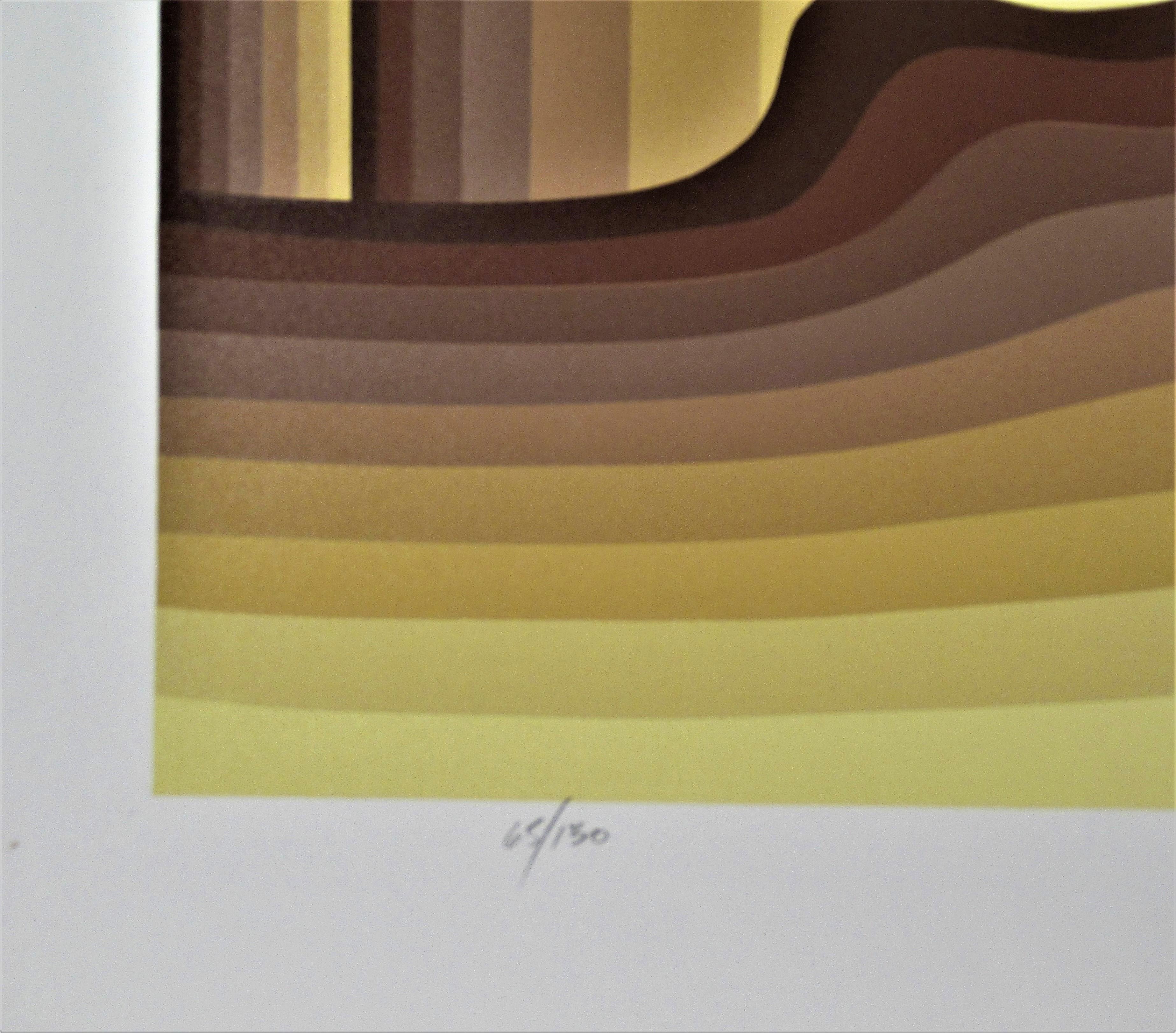 Terrestrial Decade - Op Art Print by Roy Ahlgren
