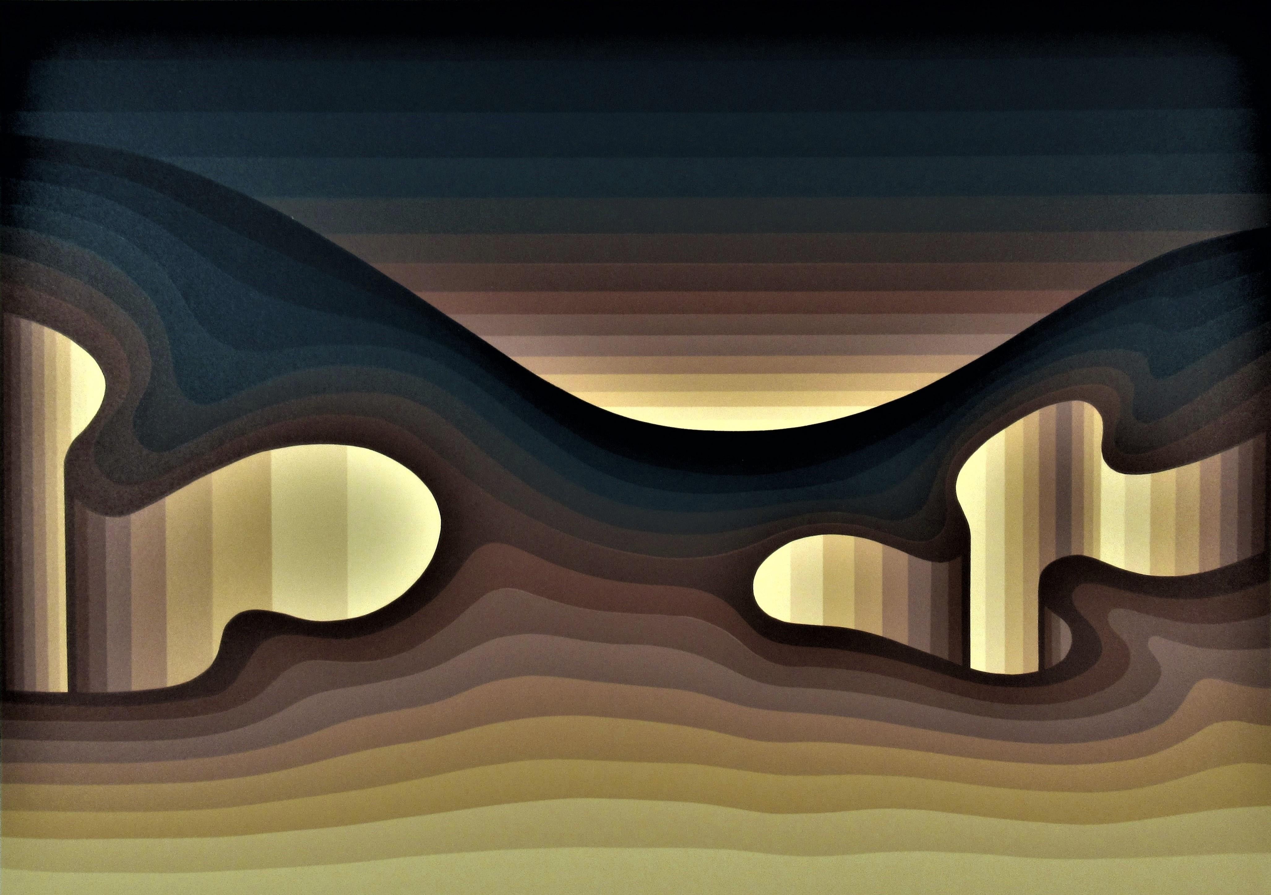 Roy Ahlgren Abstract Print - Terrestrial Decade