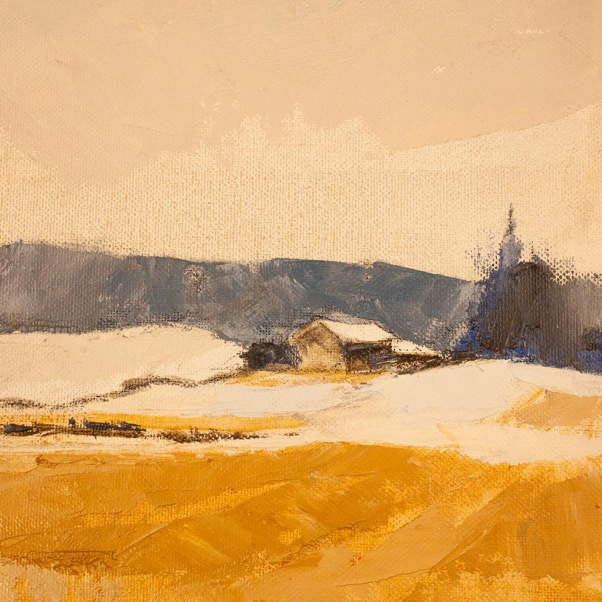 A. Winter Gelb (Impressionismus), Painting, von Roy Austin 