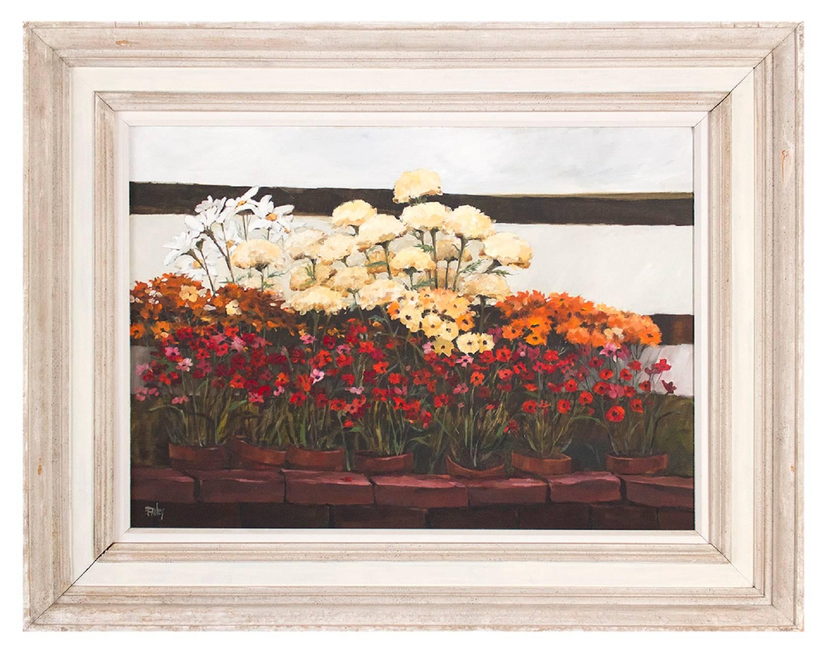 Still-Life Painting Roy Bailey - LE JARDIN DE PAMELA S'EST SOUVENU