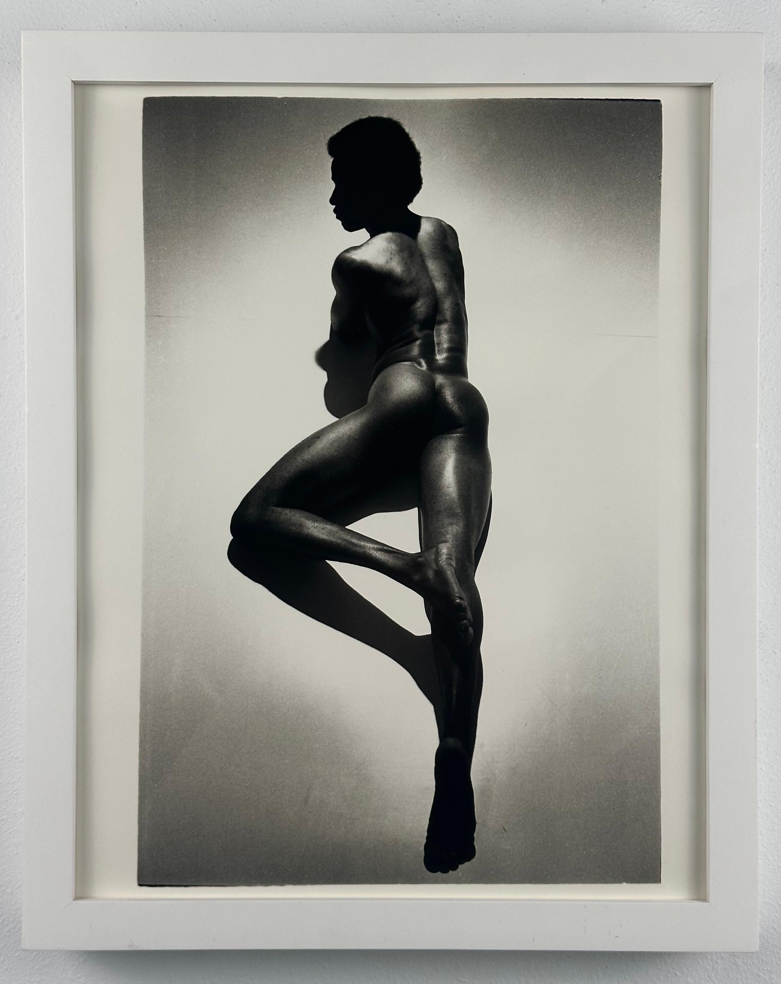Portrait of Black Dancer (male nude) - Photograph by Roy Blakey