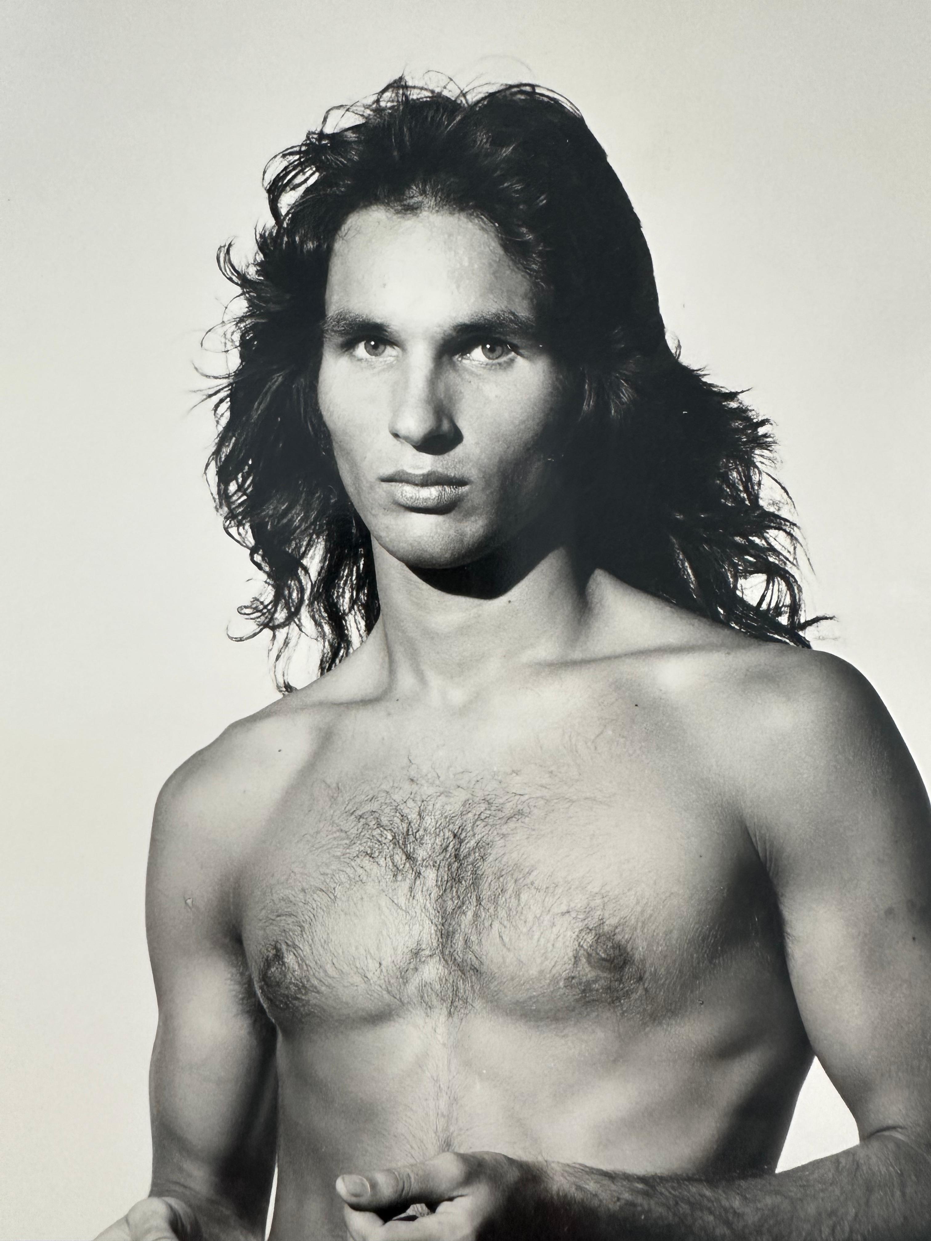 Portrait of John Tattos (male nude) - Realist Photograph by Roy Blakey