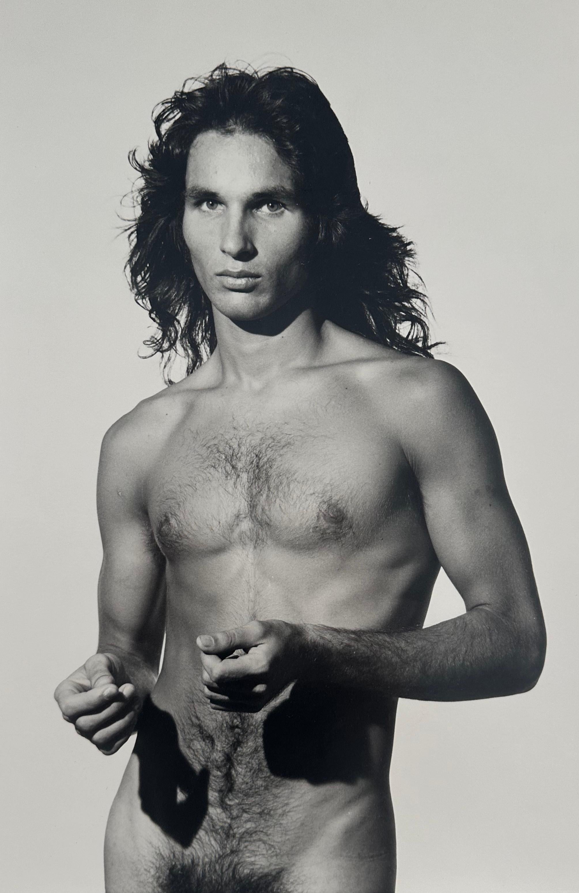 Portrait of John Tattos (male nude) - Photograph by Roy Blakey