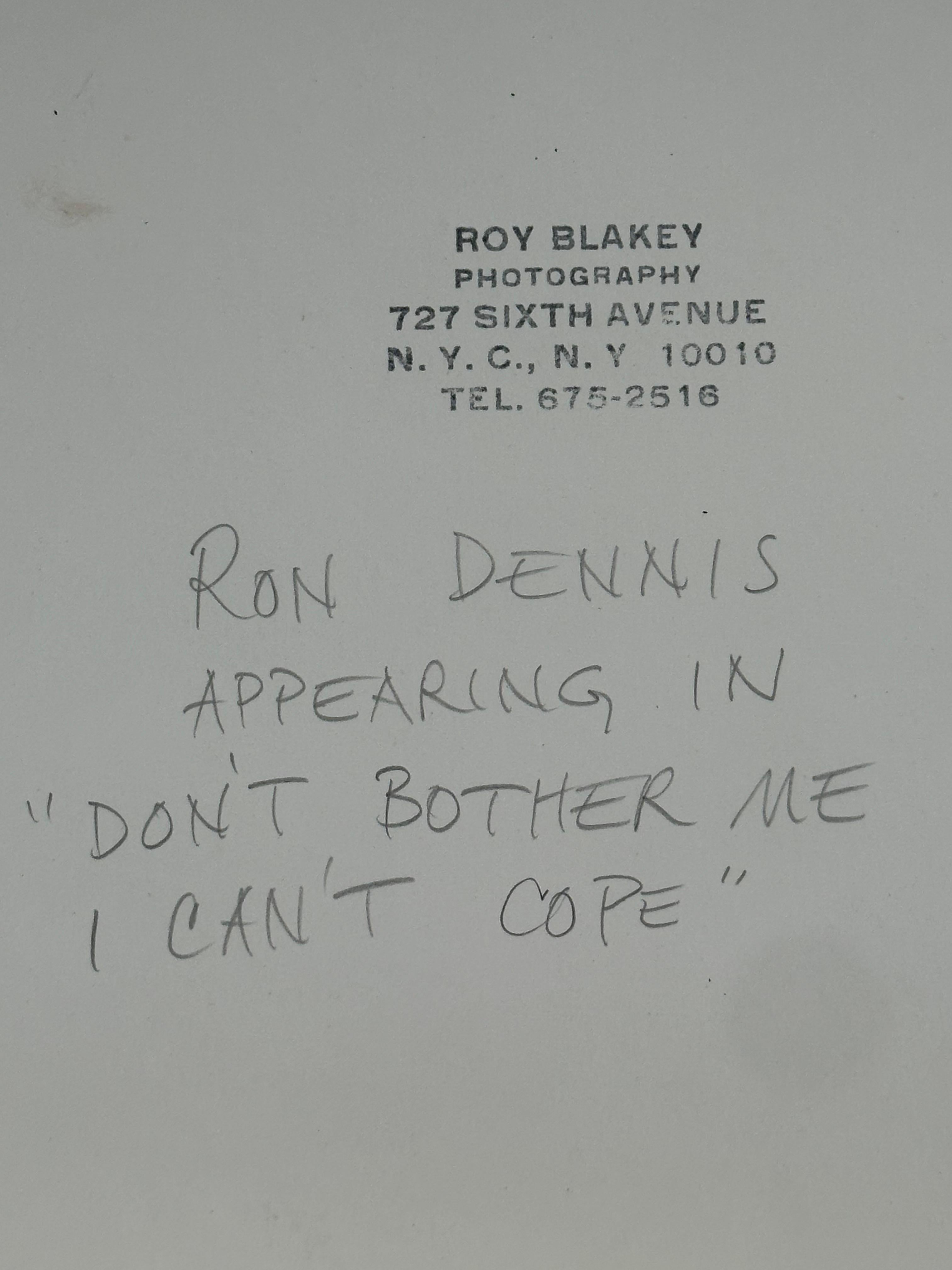 Portrait of Ron Dennis (male nude dancer) original A Chorus Line cast member - Photograph by Roy Blakey