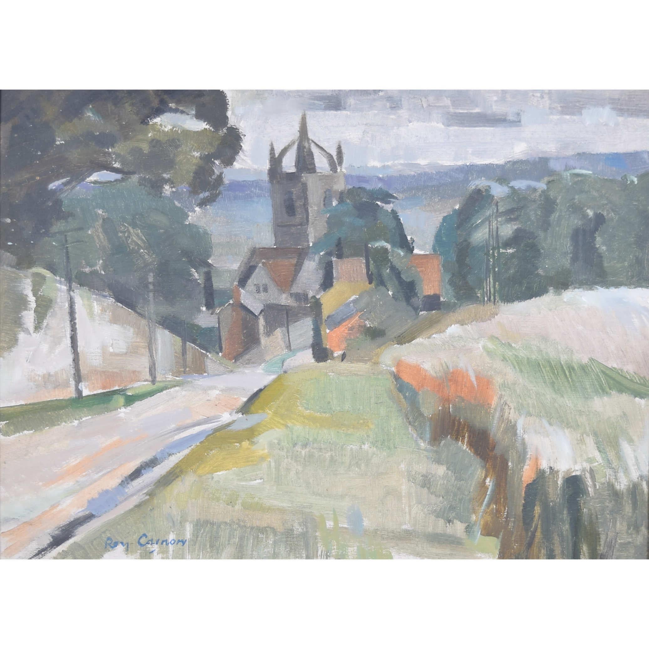 Para ver nuestras otras obras de arte Modern British, desplácese hasta "Más de este vendedor" y debajo haga clic en "Ver todo de este vendedor" - o envíenos un mensaje si no encuentra el artista que desea.

Roy Carnon (1911-2002)
Iglesia de All