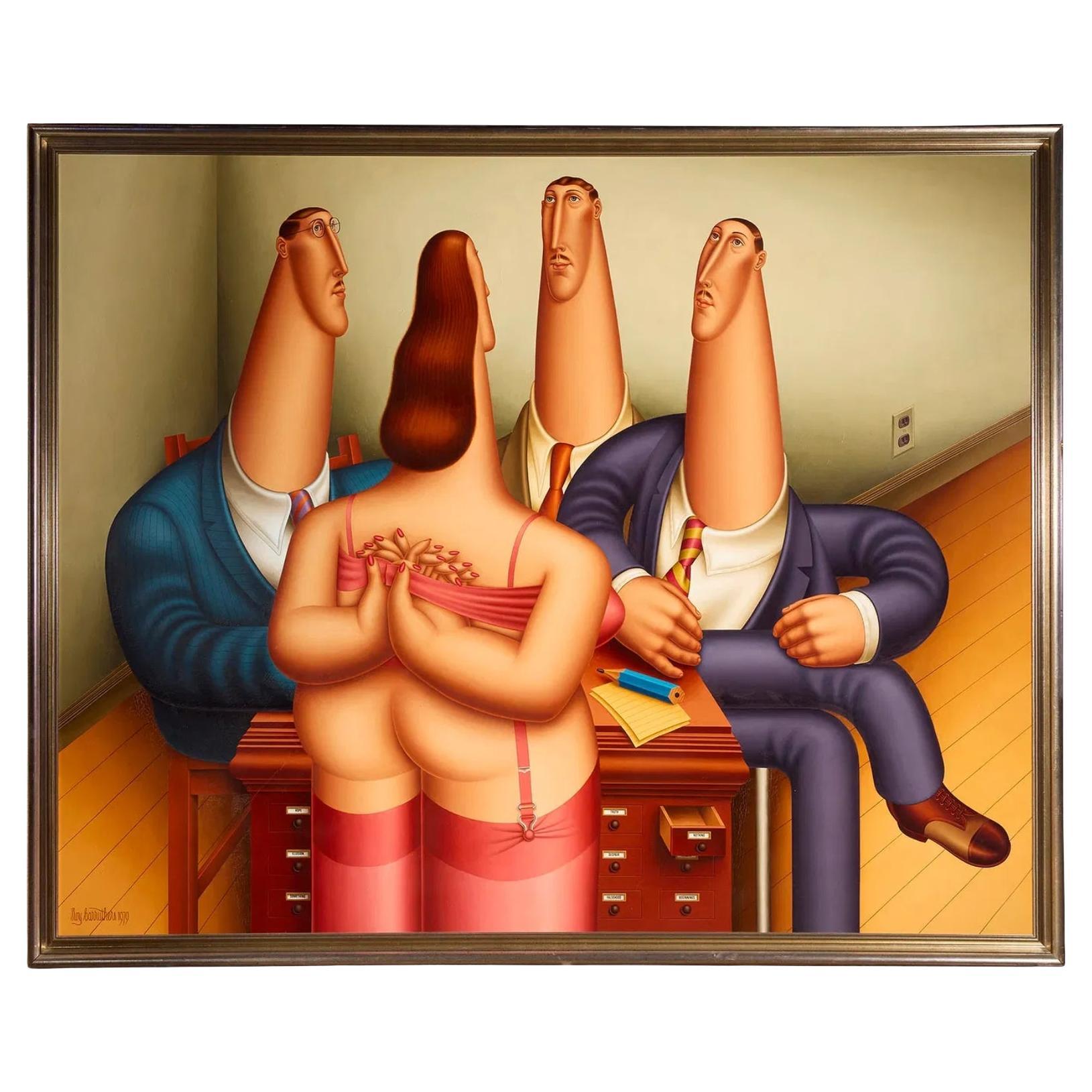 Roy Carruthers - The Interview - 1979 - Painting