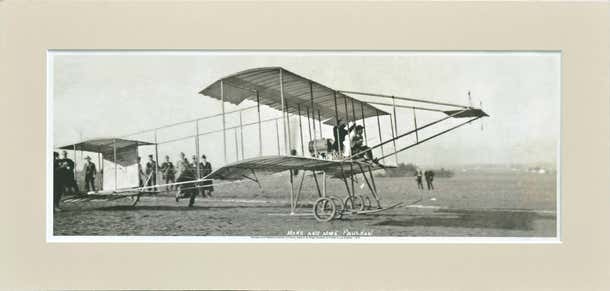 Roy Christian - Monsieur - Madame Paulhan Fly a Farman Airship 1910 Los ...