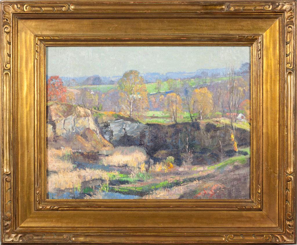 The Quarry, Autumn - Painting by Roy Cleveland Nuse