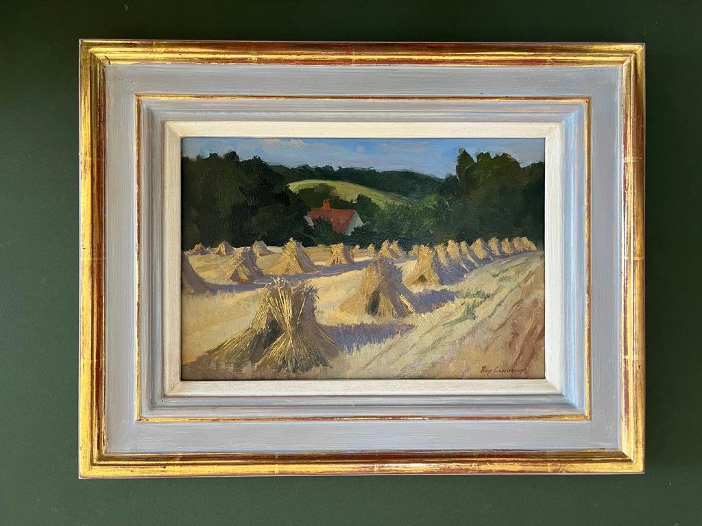 Roy Connelly, artista británico contemporáneo, Paisaje con espigas de trigo en venta 2
