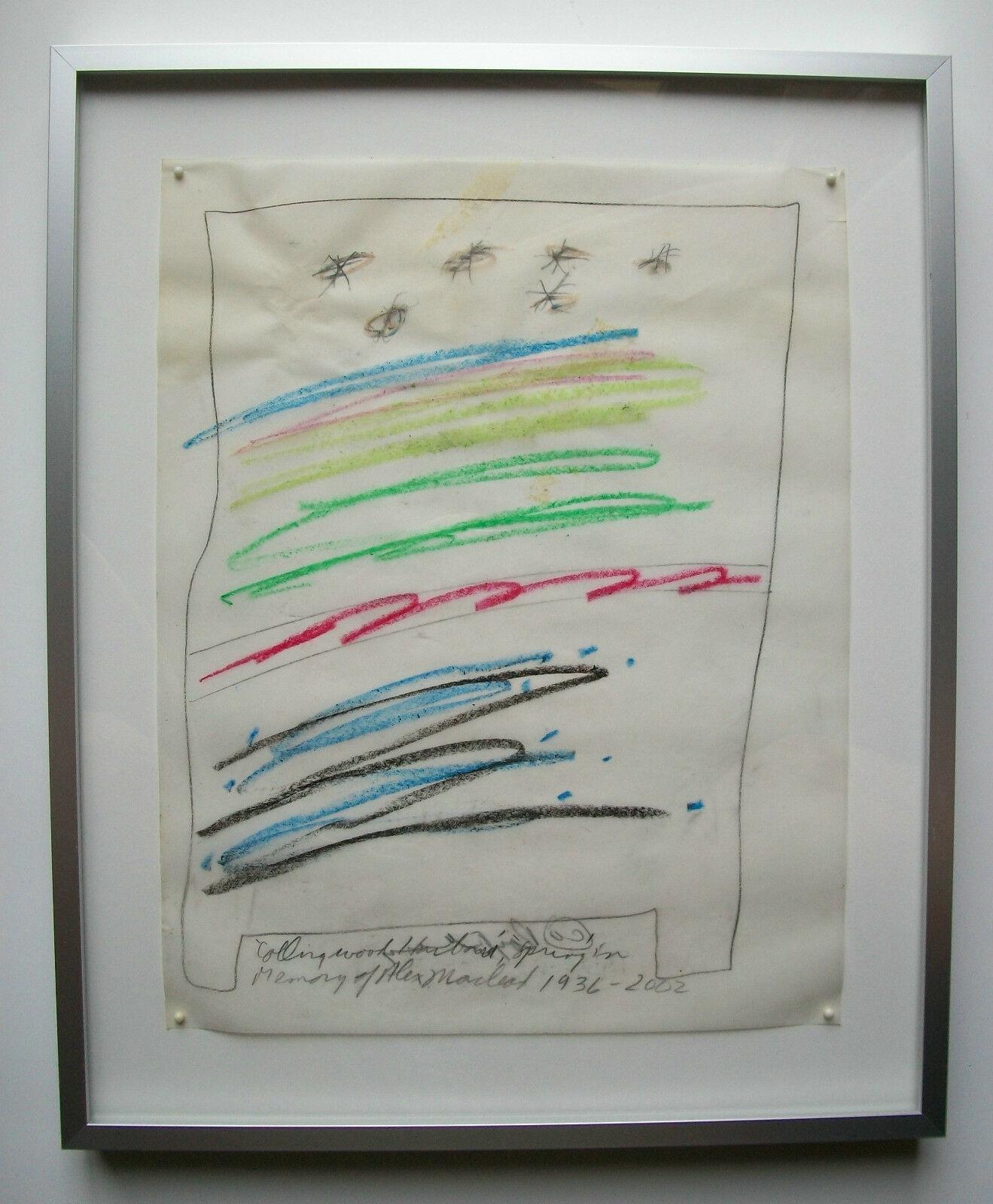 Hand-Painted Roy D. Fleming, Contemporary Canadian Graphite Drawing 1., Signed/Titled/Dated For Sale