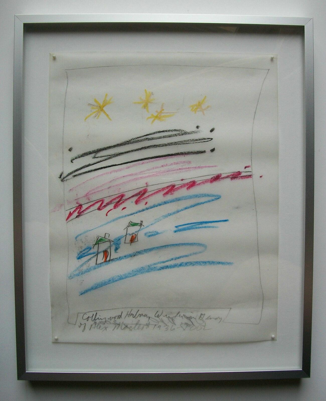 Modern Roy D. Fleming - Contemporary Canadian Graphite Drawing 4. - Signed/Titled/Dated For Sale