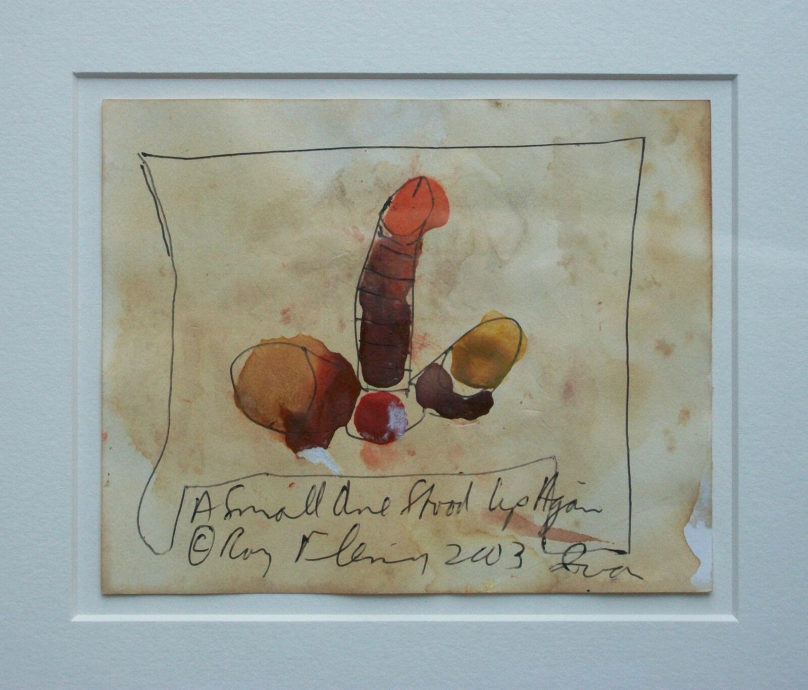 Hand-Painted Roy D. Fleming, Contemporary Canadian Watercolor & Ink, Signed / Titled / Dated For Sale