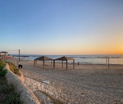 Soleil du milieu - photographie couleur, photographie de paysage