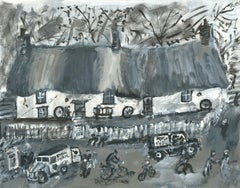 Roy Davey (né en 1946) - Acrylique contemporaine, The Mail Van