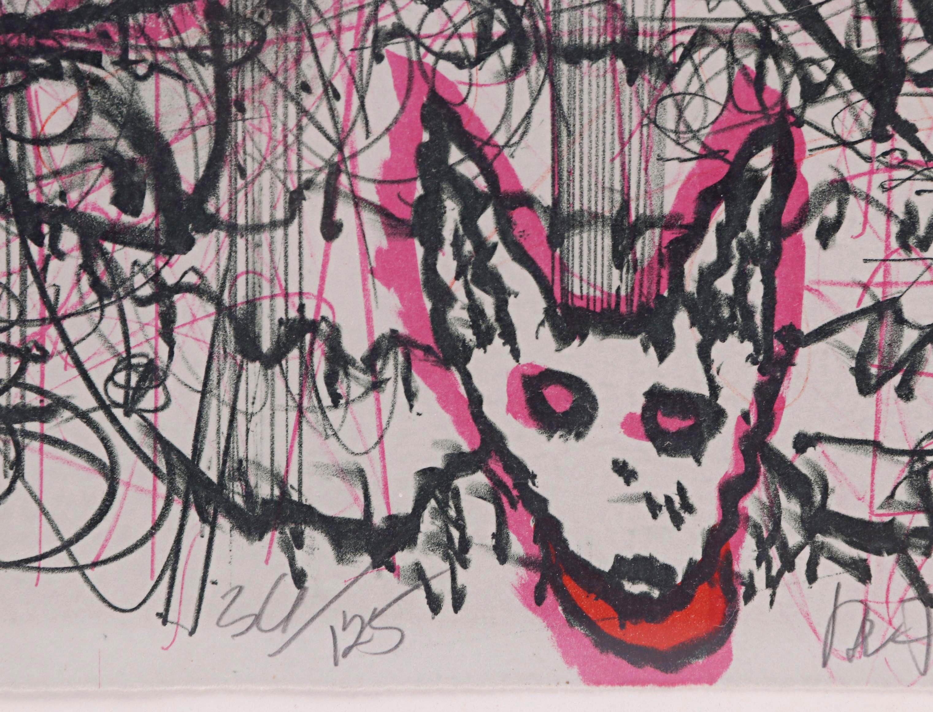 Roy De Forest, Impresión de perro, firmada por el pintor de mascotas de renombre mundial California Funk 3