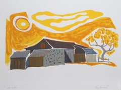 Barn Sunlight, sérigraphie de Roy Doremus