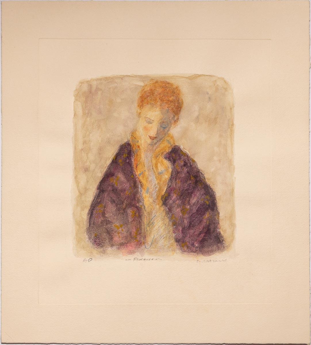 Florence I - rare épreuve d'artiste, portrait, signé à la main, Roy Fairchild 