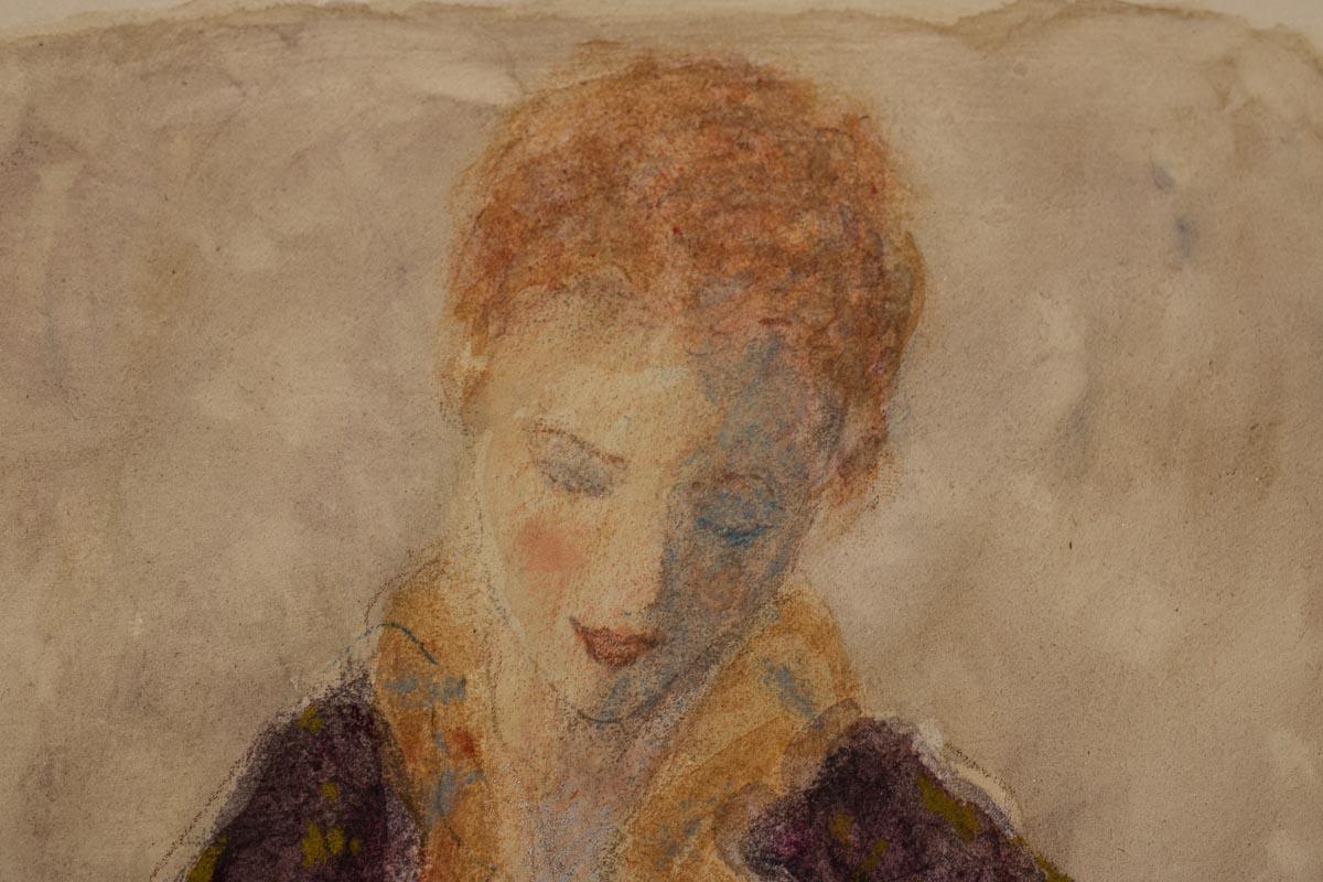 Florence II – seltener Künstler-Probedruck, Porträt, handsigniert, Roy Fairchild  im Angebot 1