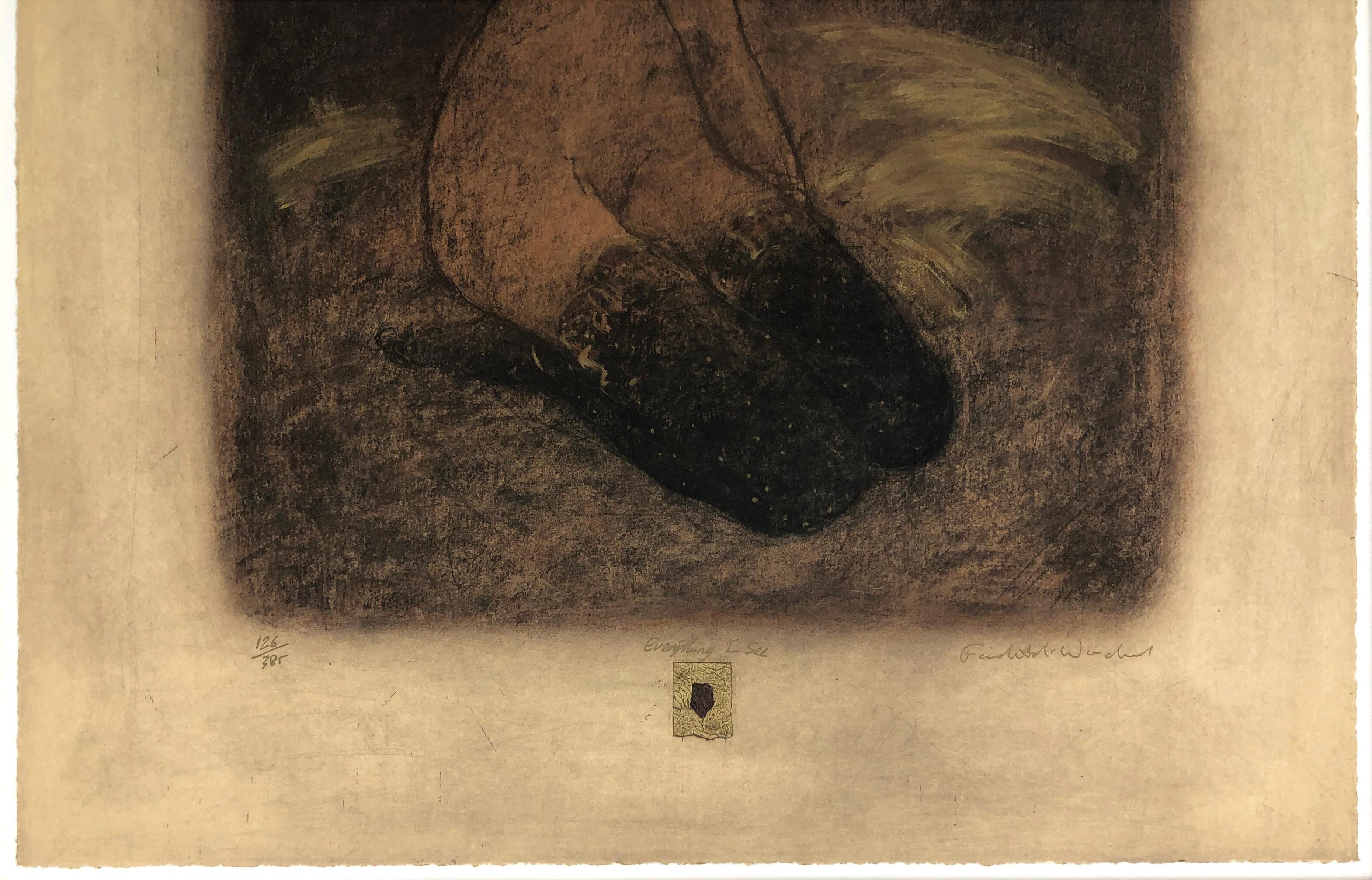 Todo lo que veo (aguafuerte y aguatinta firmados a mano) - Print de Roy Fairchild-Woodard