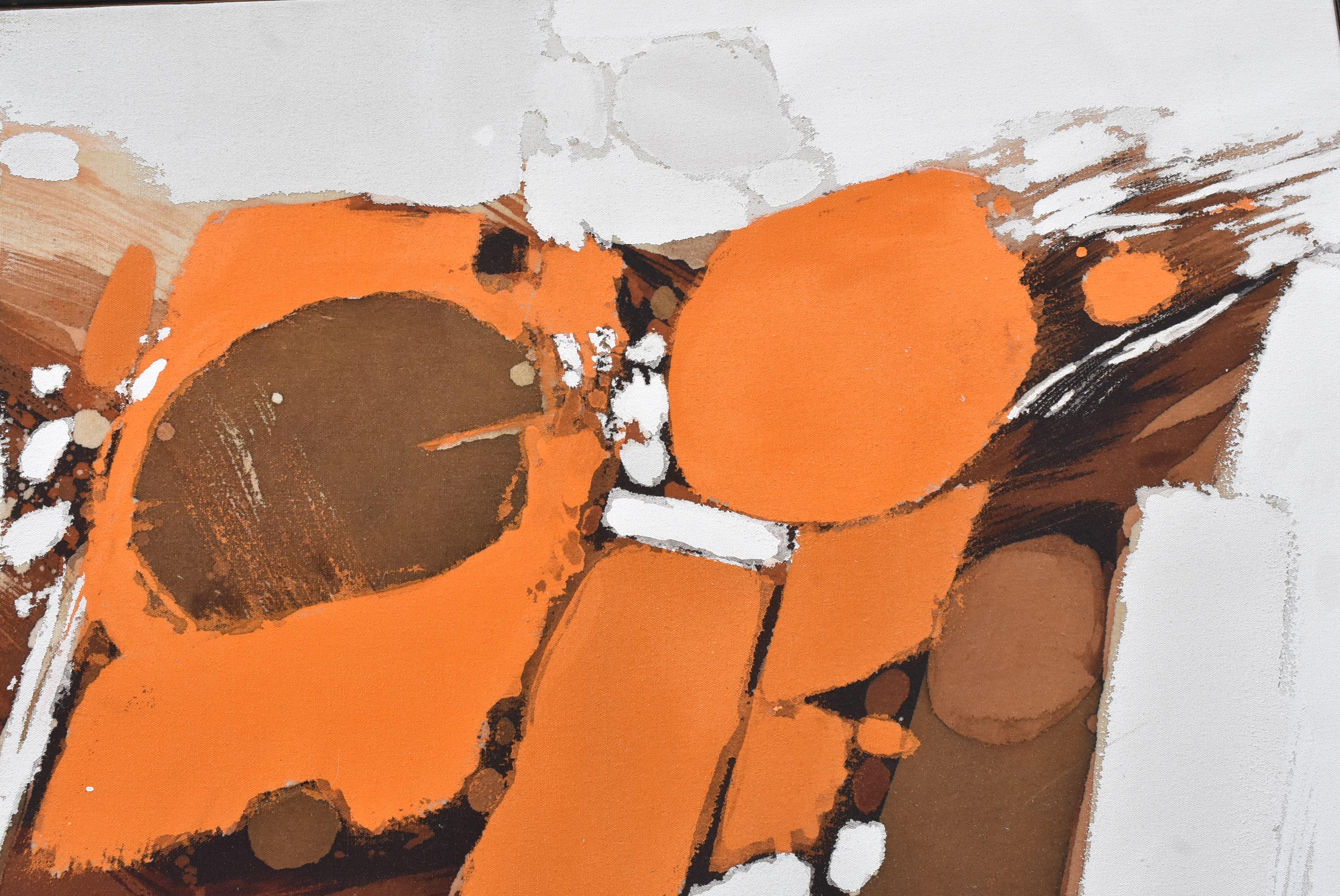 Abstraktes Ölgemälde auf Leinwand von Roy Fleming, 1974 (20. Jahrhundert) im Angebot