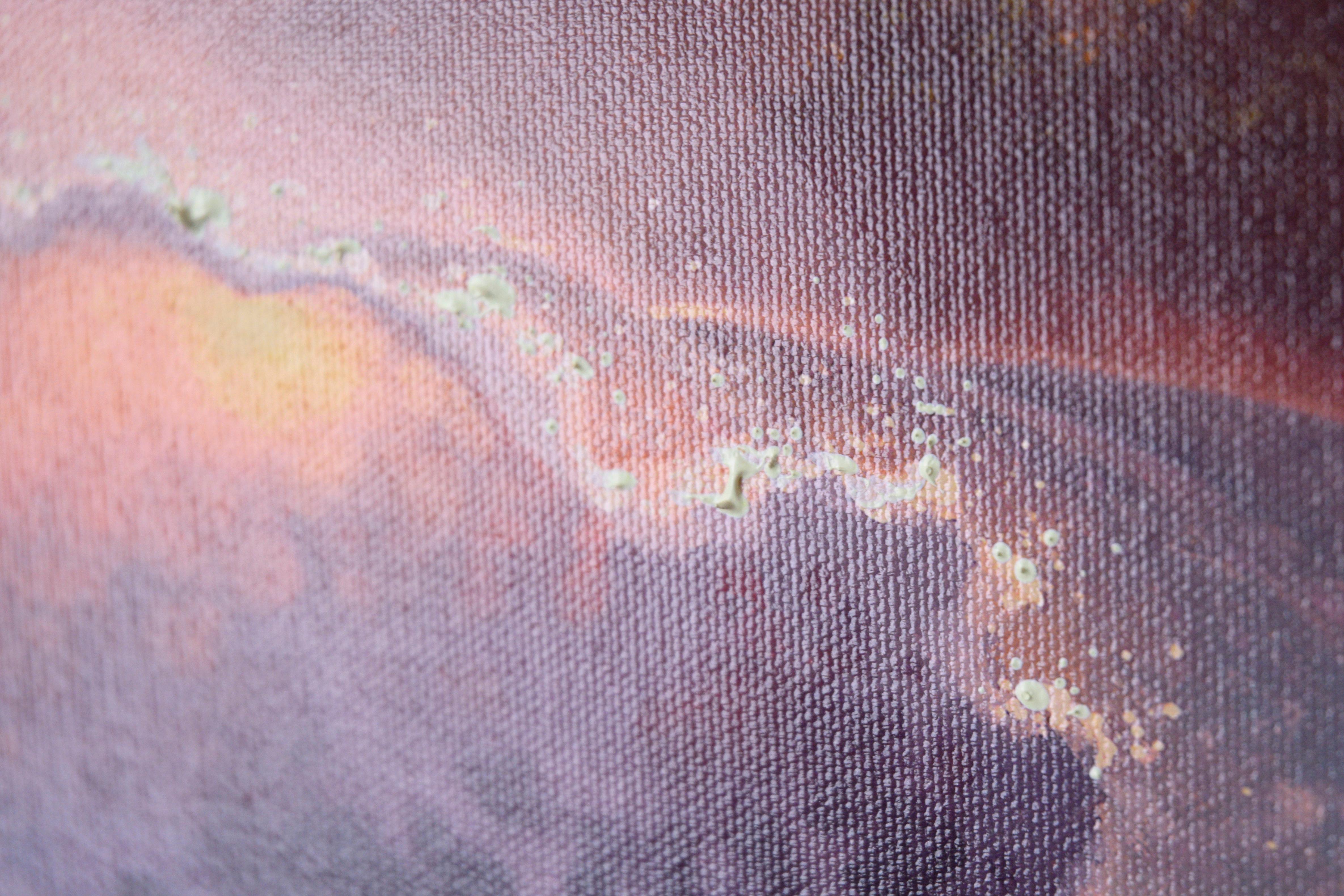 « Only a Dream Away », paysage hawaïen augmenté à la main sur toile de giclée dans un cadre Koa en vente 8