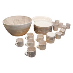 Roy Hamilton Rare and Important 29 Piece Dish Set 1970s 'Signed and Stamped'