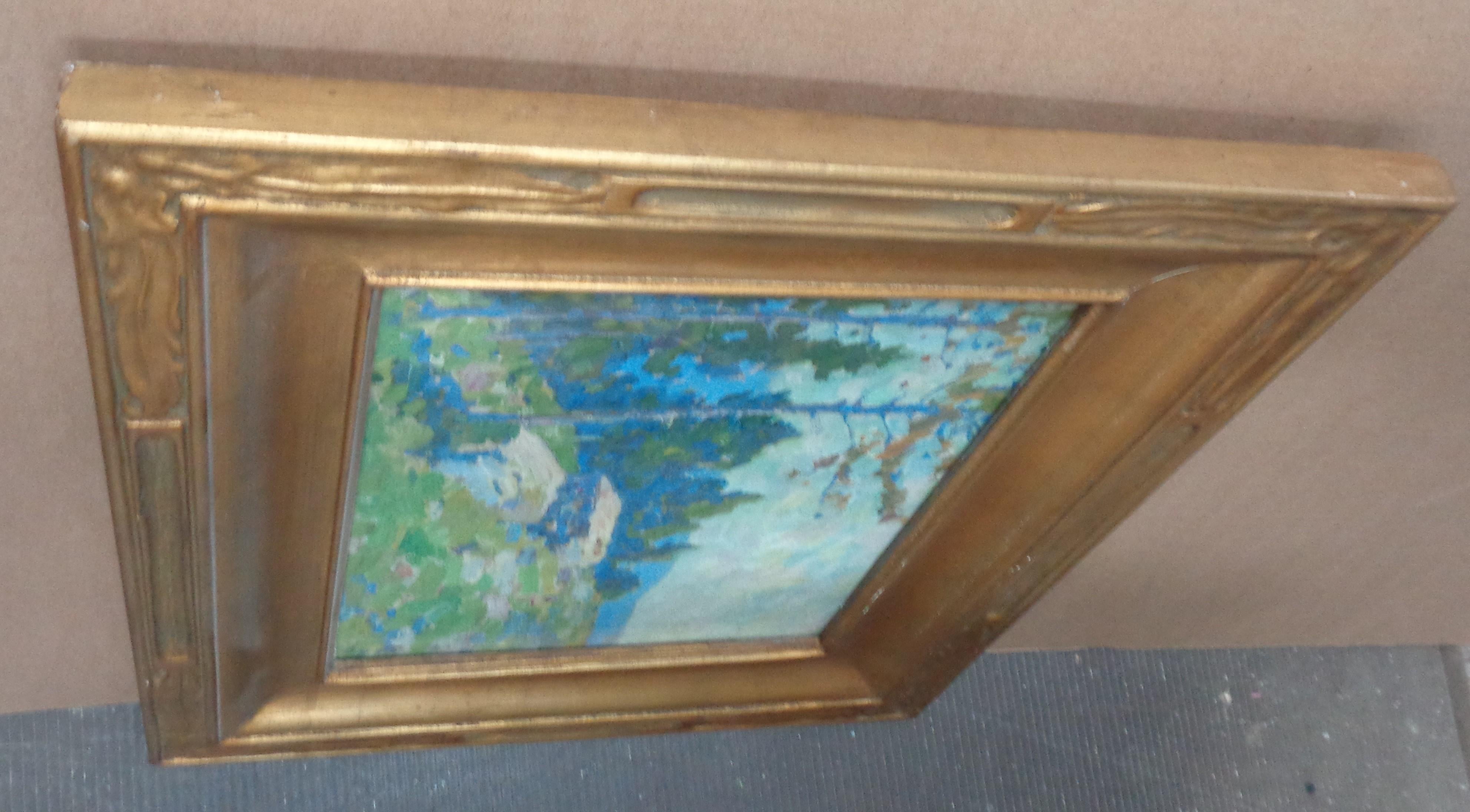Roy Henry Brown NA Peinture à l'huile impressionniste américaine de paysage 1879-1956 en vente 10