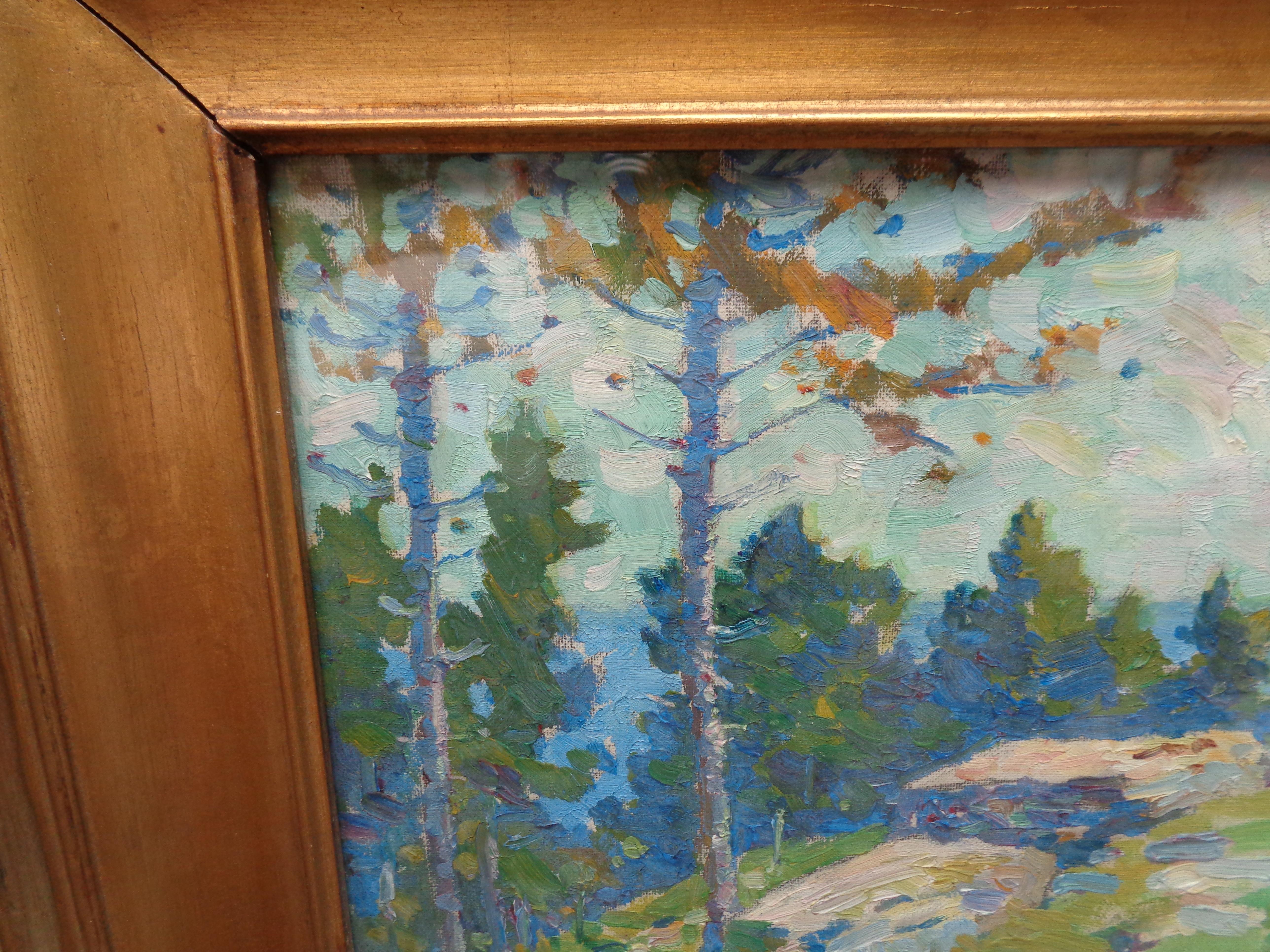 Roy Henry Brown NA Peinture à l'huile impressionniste américaine de paysage 1879-1956 en vente 2