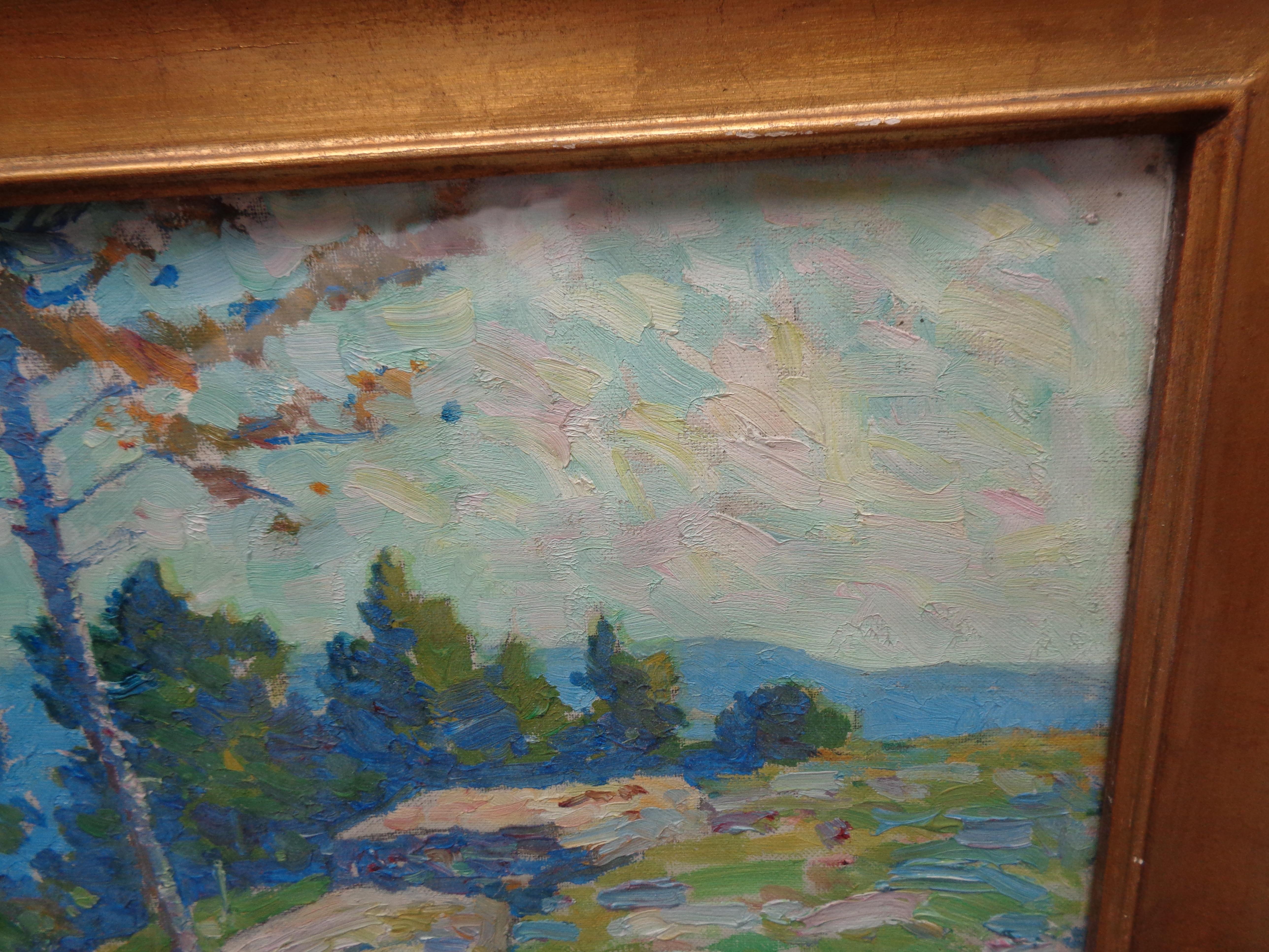 Roy Henry Brown NA Peinture à l'huile impressionniste américaine de paysage 1879-1956 en vente 3