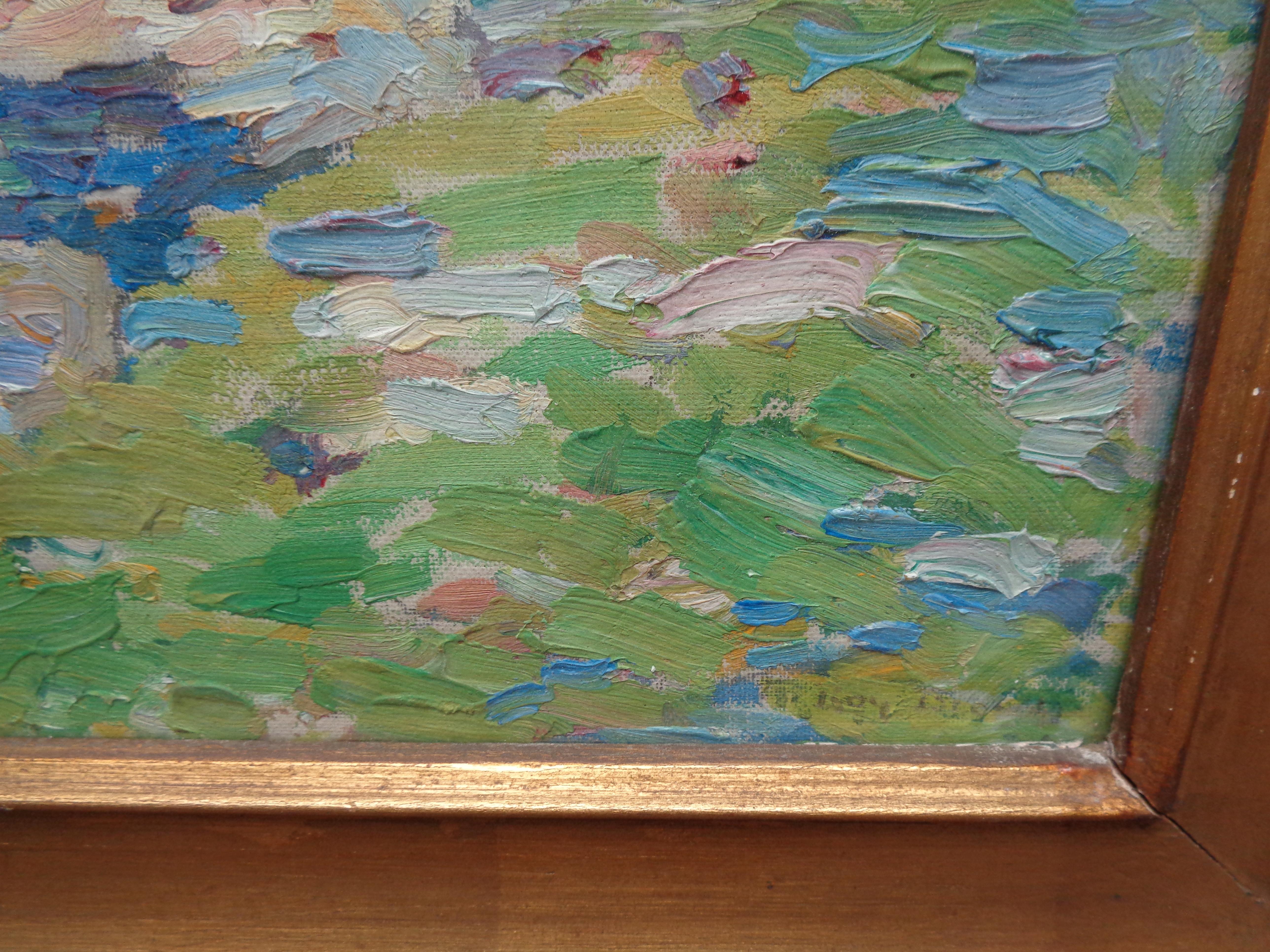Roy Henry Brown NA Peinture à l'huile impressionniste américaine de paysage 1879-1956 en vente 4