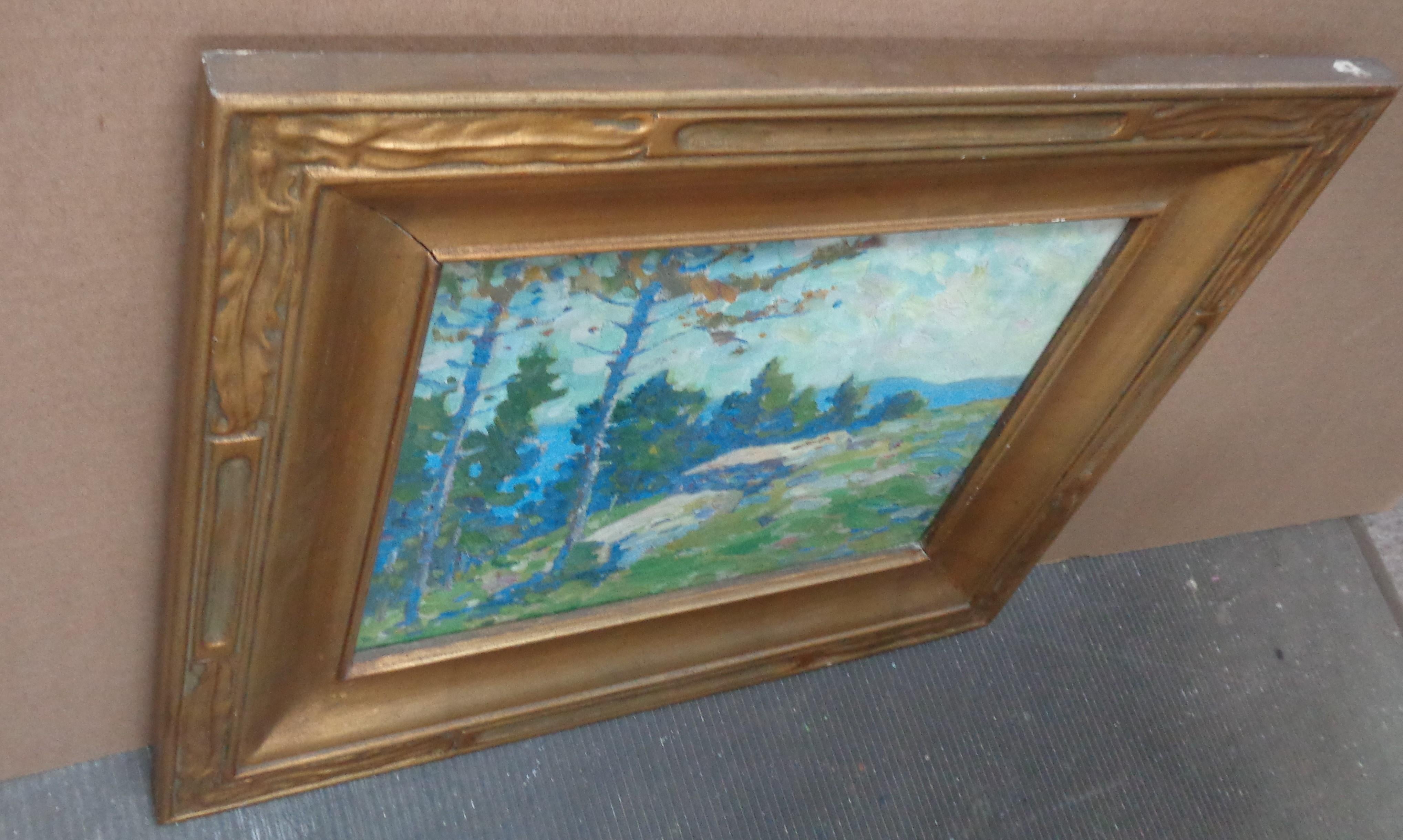 Roy Henry Brown NA Peinture à l'huile impressionniste américaine de paysage 1879-1956 en vente 7