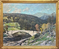 "Souhegan Hills" Roy Henry Brown, impressionniste américain, paysage du nord-est.