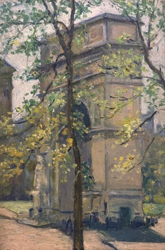 Washington Square Park, American Impressionist, New York, Cityscape