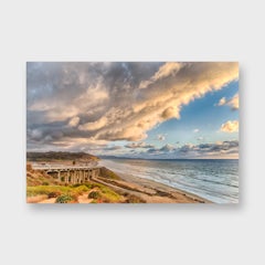 Striking Metal Landscape Photo Prints, "Torrey Pines Winter" 2014