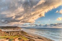 Auffällige Metall-Landschaftsfotodrucke, „Torrey Pines Winter“, 2014